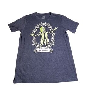 Beetlejuice Graphic T-Shirt, Dark Gray Crew Neck Tee, Boys/Girls, XL(18/20)